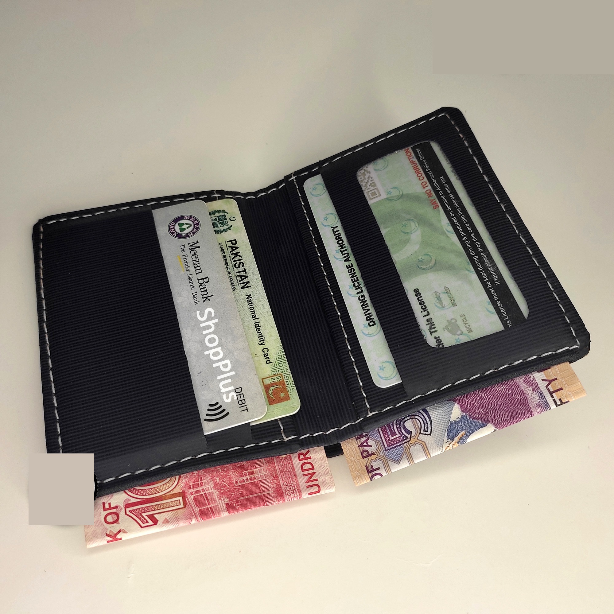 Wallet For Men Original PU Leather Slim 5 Slots Card Holder Wallets Stylish Mini Wallets Purse For Men Pocket Friendly Leather Wallet For Men's Fashion