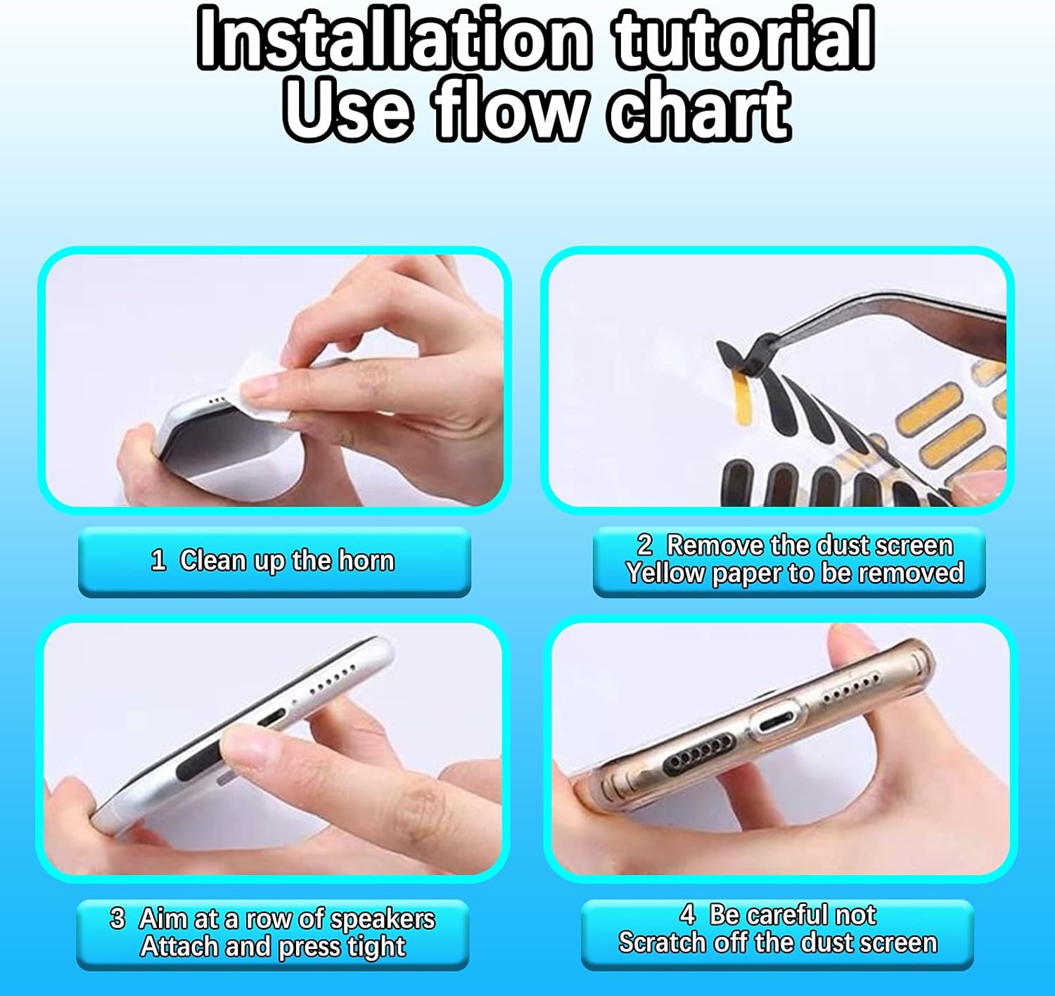 10 Pcs Mobile Dustproof Stickers, Speaker Protection Net Mesh, Universal Anti Dust Cover for Phones