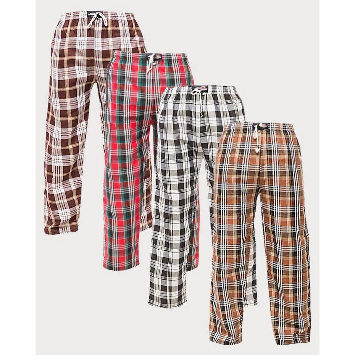 Multicolored Casual Checkered Trousers 