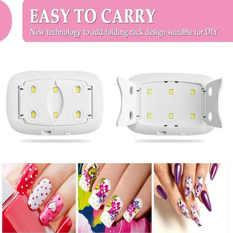 Sun Mini UV LED Lamp | Nail Dryer for Gel Polish | Sun Mini UV LED Nail Lamp for Gel Nails | Professional Sun Mini UV LED Nail Lamp | Compact Sun Mini UV LED Nail Dryer | Sun Mini Nail Dryer UV LED Lamp for Manicure