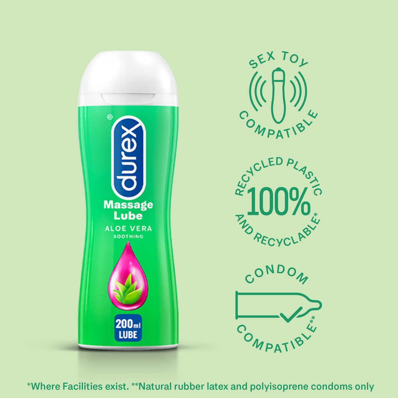 Durex Aloe Vera Massage 2-in-1 Intimate Lubricant | Aloe Vera Water-Based Lube  Gel For Men & Women 200 mL | Daraz.pk