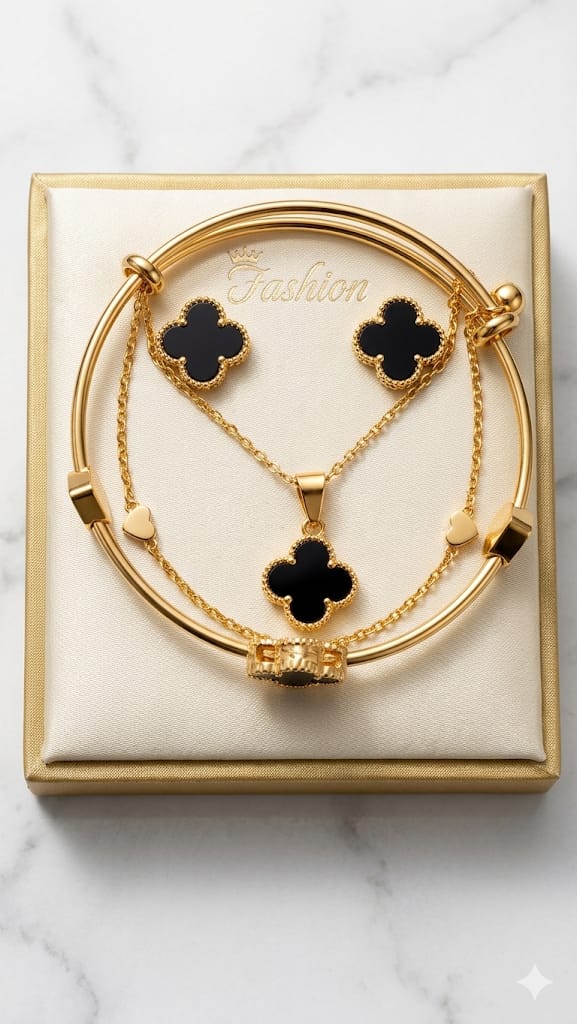 set zaecon  with ring braclate famouse design 22352
