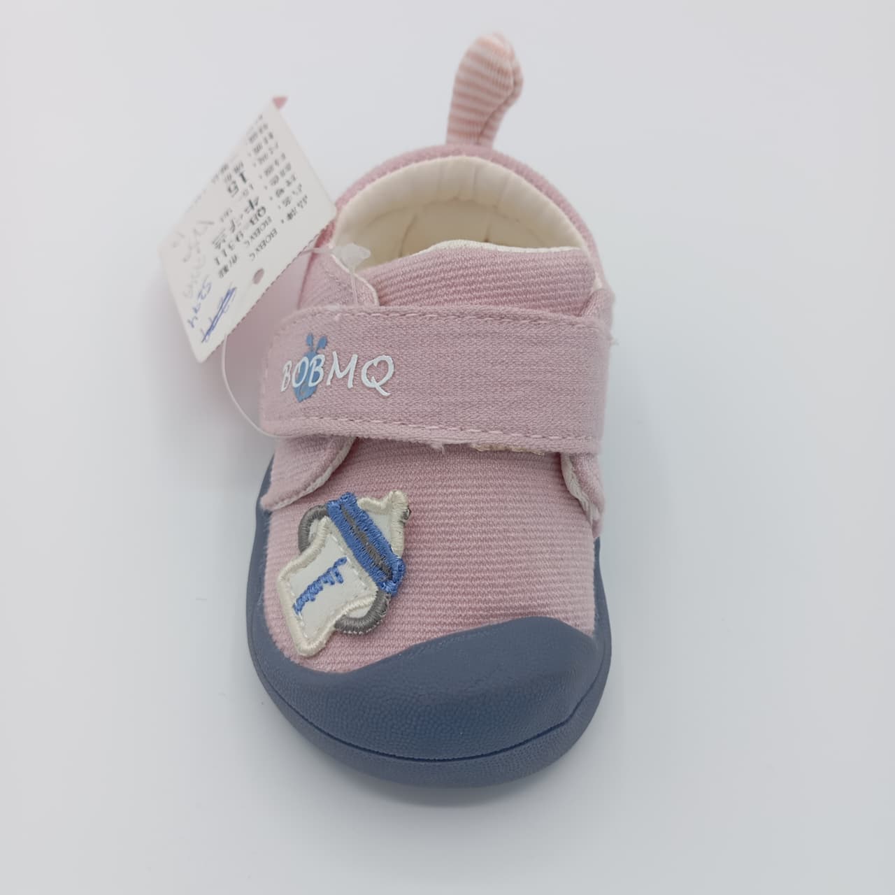 Baby Soft Walking Shoes – Milk Bottle Patch, Comfortable Toddler Sneakers