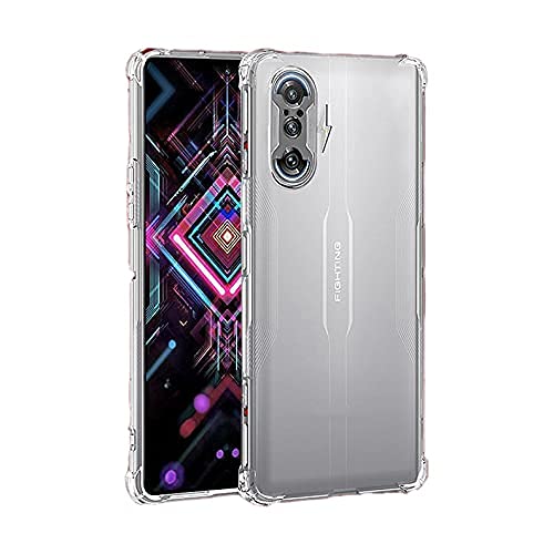 Redmi K40 Gaming Transparent Back Cover – Clear TPU Soft Case Shockproof Corner Bumper Slim Protective Mobile Phone Case