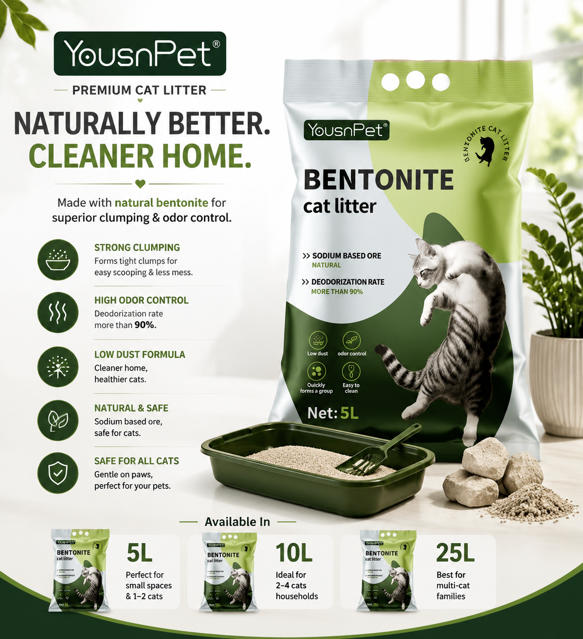 YousnPet Cat Litter 5L
