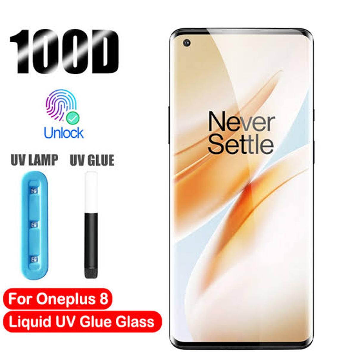 OnePlus Full Glue UV Tempered Glass Screen Protector, Nano