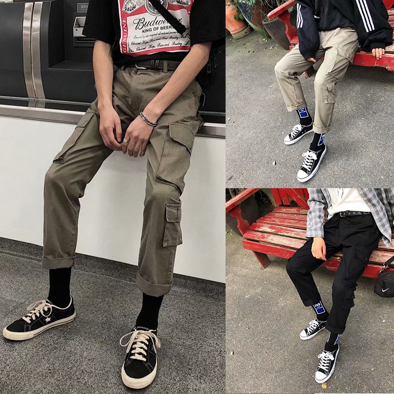 Men's Cargo pants cotton seluar kargo 