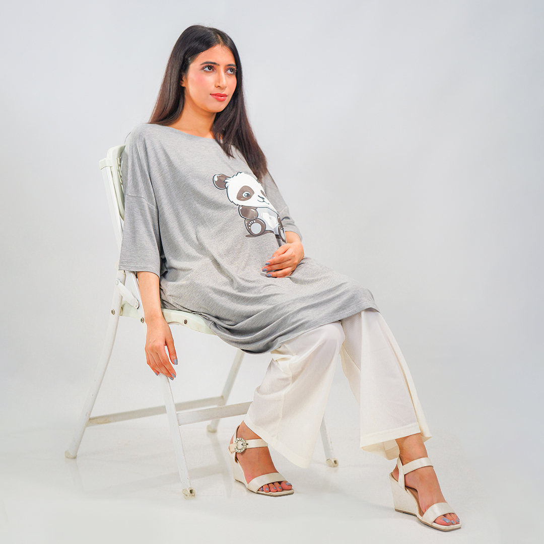 Ornavo Comfy - Maternity tees by Ornavo , Made From Bamboo Fiber , 100% safe Okeo-tex certified material ,  Antibacterial , Generous & Roomy