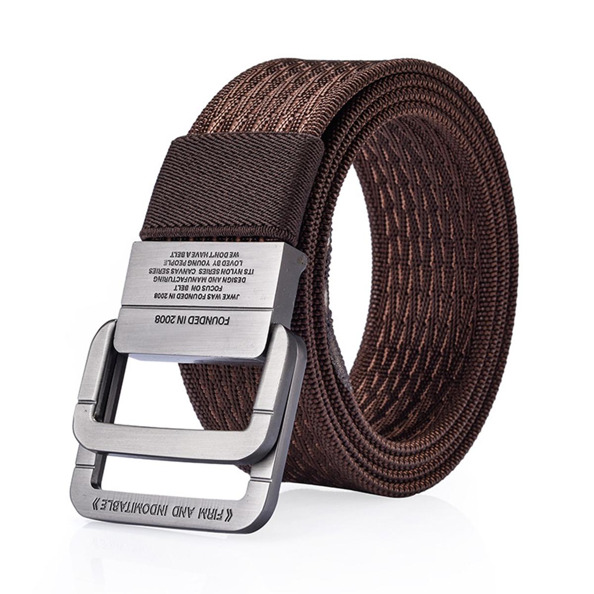 120cm Nylon Double Ring Alloy Buckle Belt Outdoor Sport Military Tactical Strip Coffee Coffee Coffee Buy Online At Best Prices In Pakistan Daraz Pk