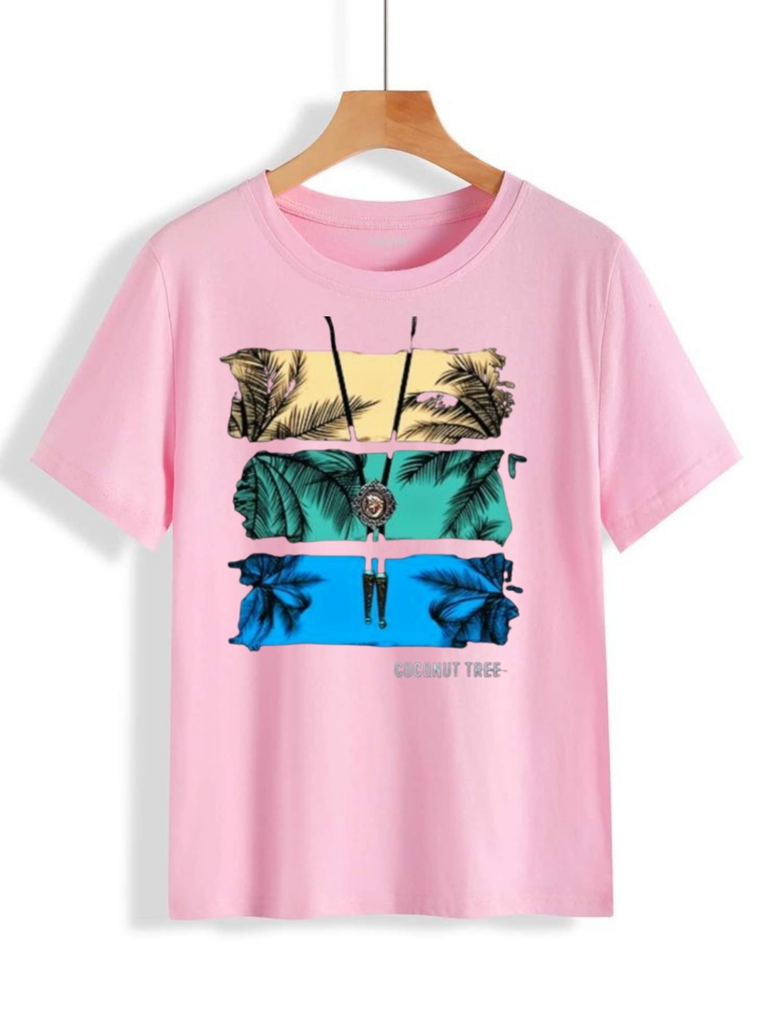 New Printed coconut Tree T.shirts For Boy$Girls summer collection