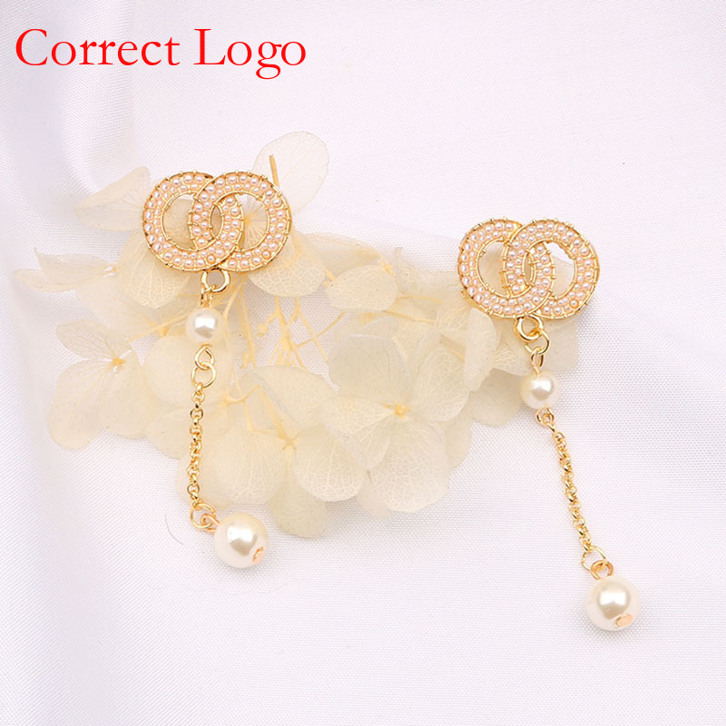 Pendientes de aguja de plata 925 de alta calidad, estilo coreano, nuevos y modernos, para mujer, con borla larga y perlas._voghion.com
