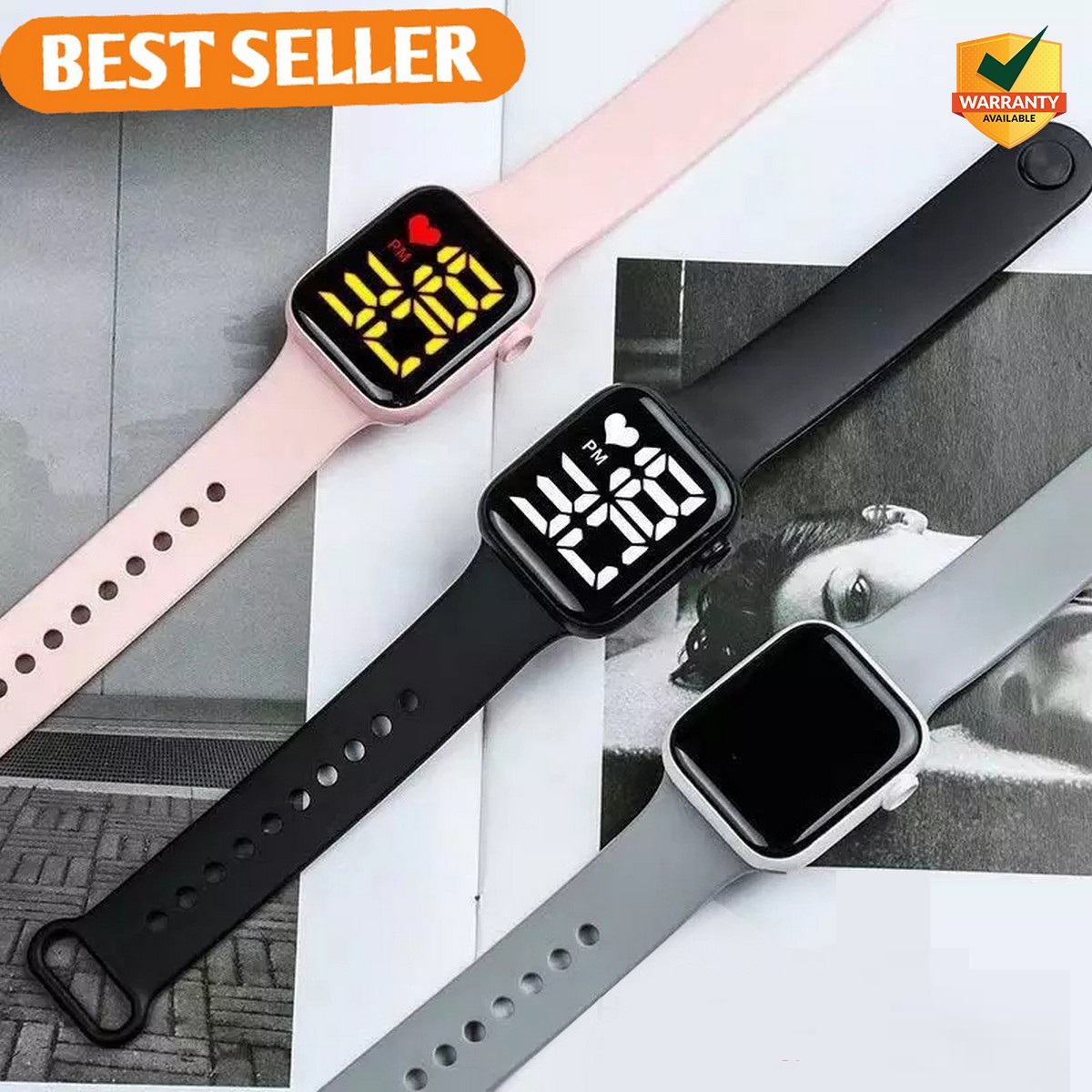 Digital Watch Square LED Shockproof Multi-Functional Automatic Sports Watch for Men's Kids Watch for Boys - Watch for Men by gadgets planet
