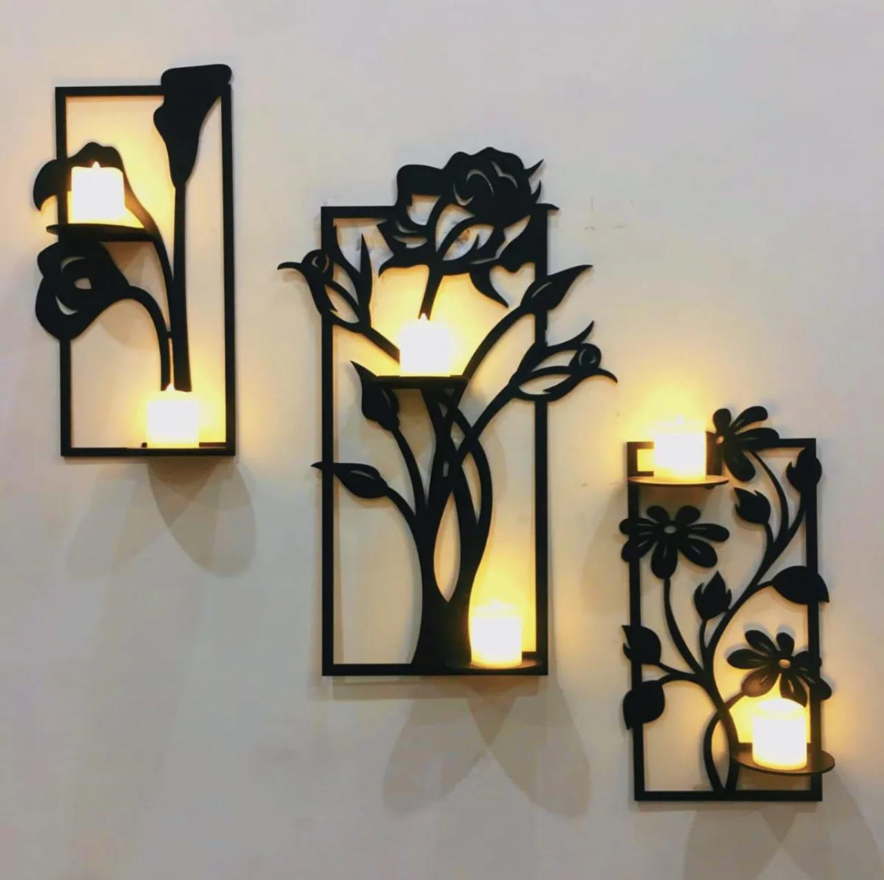 Premium Wooden Flowers Wall Art - 3D Wood Art for Living Room & Bedroom - Wall Art for Home Decore , Decore Gifts , New Wall Art for Room and for Office ,New Wall Art, Wall Decoration,Wall Hanging, Wall Mirror, Wall Accents, Wall Decals, Wall Sculpture