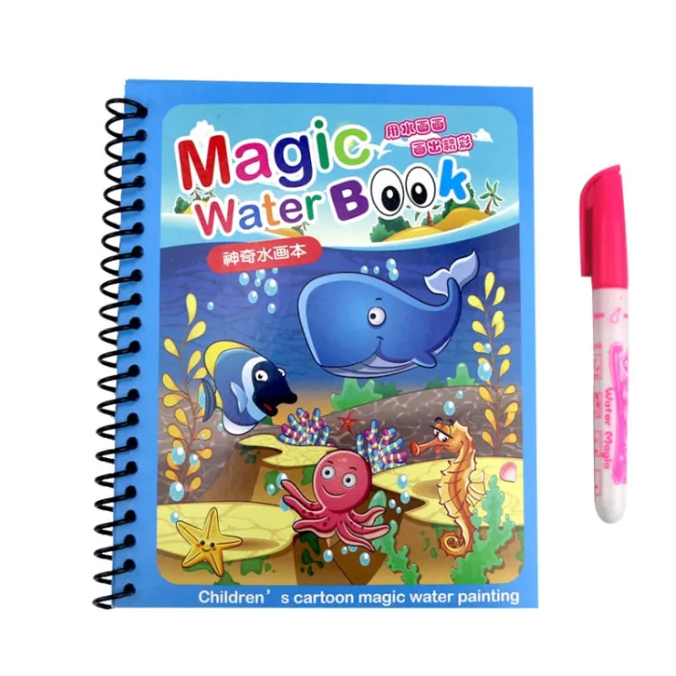 Reusable Coloring Book Magic Water Drawing Painting Sensory Kids Early  Education