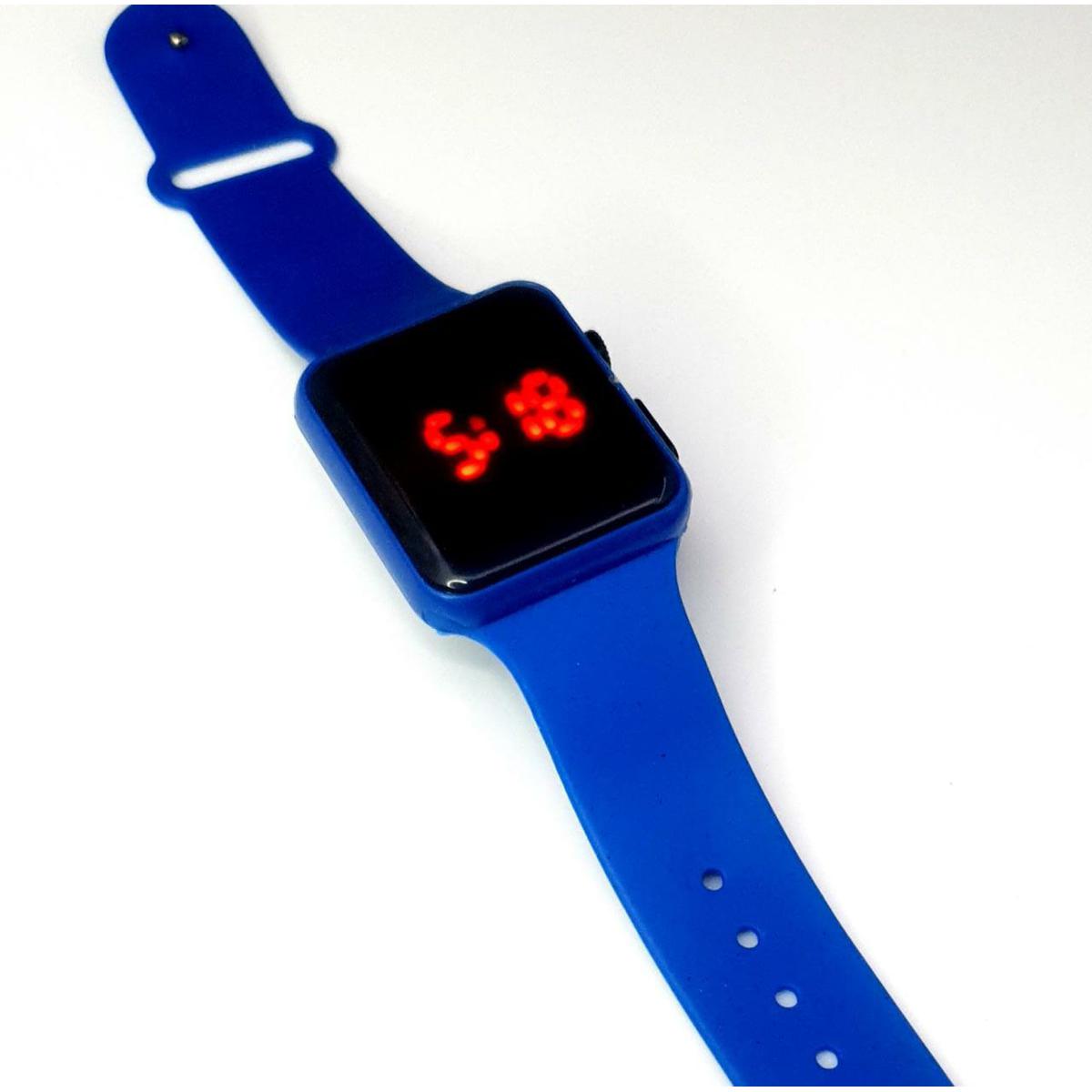 Unisex Screen Red Led Watches Ultra-Thin Plastic Candy All Colors Digital Sports Wristwatch