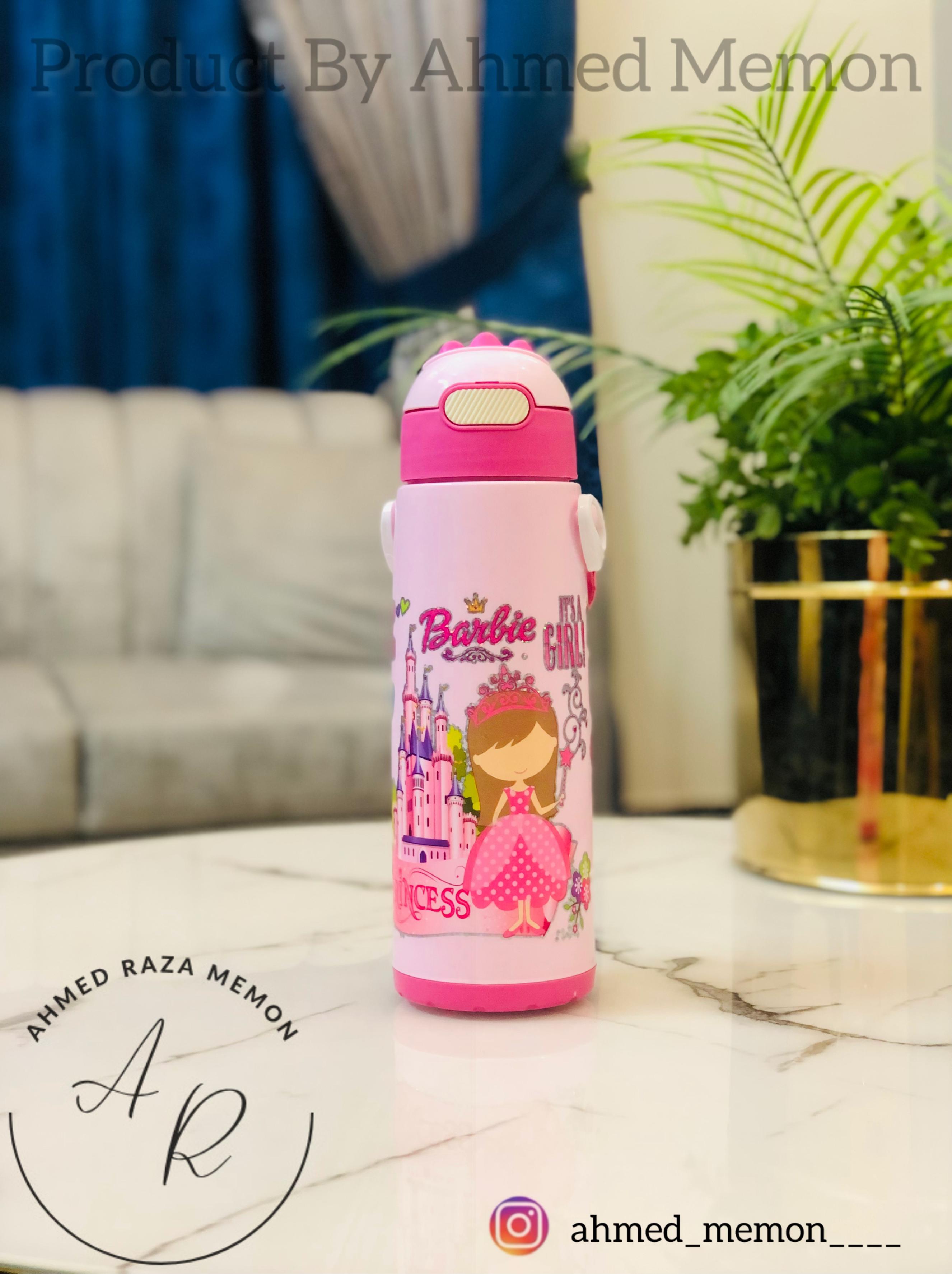 Thermic Water Bottle for Boys & Girls | Non-thermic Lunch Box | 5 Hours Hot & Cool | Cute Ben10, Barbie, Superman Design | 650ml Kids Sports Water Bottle | Leak-Proof, Durable | Perfect for  School & Outdoor Activities | Stylish College Thermos for Kids