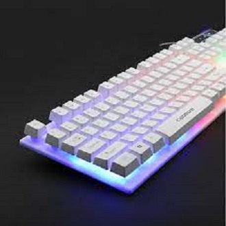 CADEVE VR6 Wired Keyboard Floating Keycap Manipulator Three-color Colorful Luminous Computer Usb Gaming Keyboard