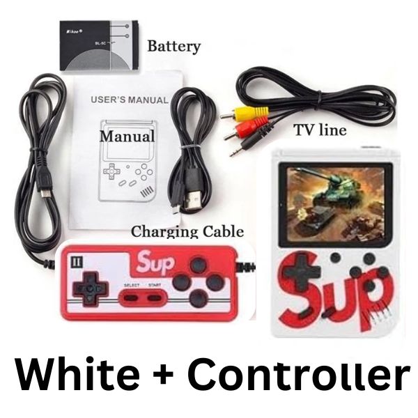 SUP Game Box Plus Console With Controller 400 in 1 Retro Video Games For Kids Handheld Game PAD Gamebox Connects with LCD / TV