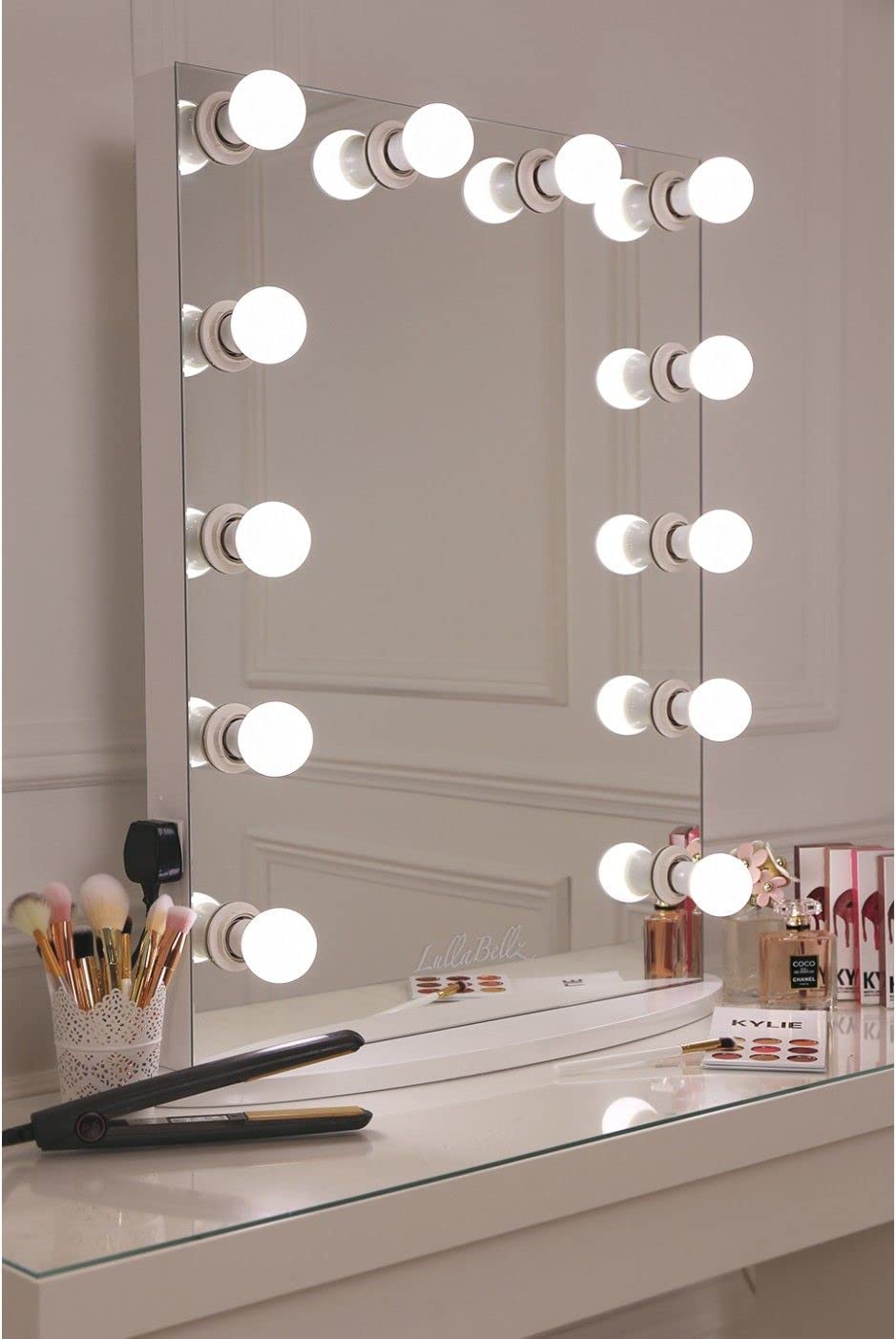 Hollywood Style Vanity Mirror Lights Kit, Adjustable Color and Brightness with 14 LED Light Bulbs, Lighting Fixture Strip for Makeup Vanity Table Set in Dressing Room (Mirror Not Include)