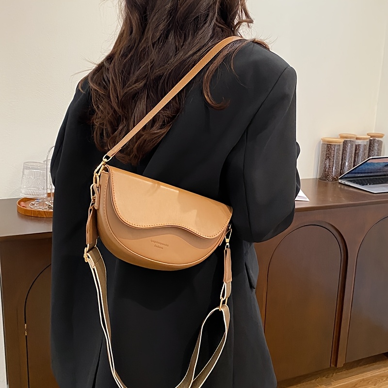 Elegant New Women Shoulder Bag Geometric Pattern Synthetic Leather Crossbody Bag