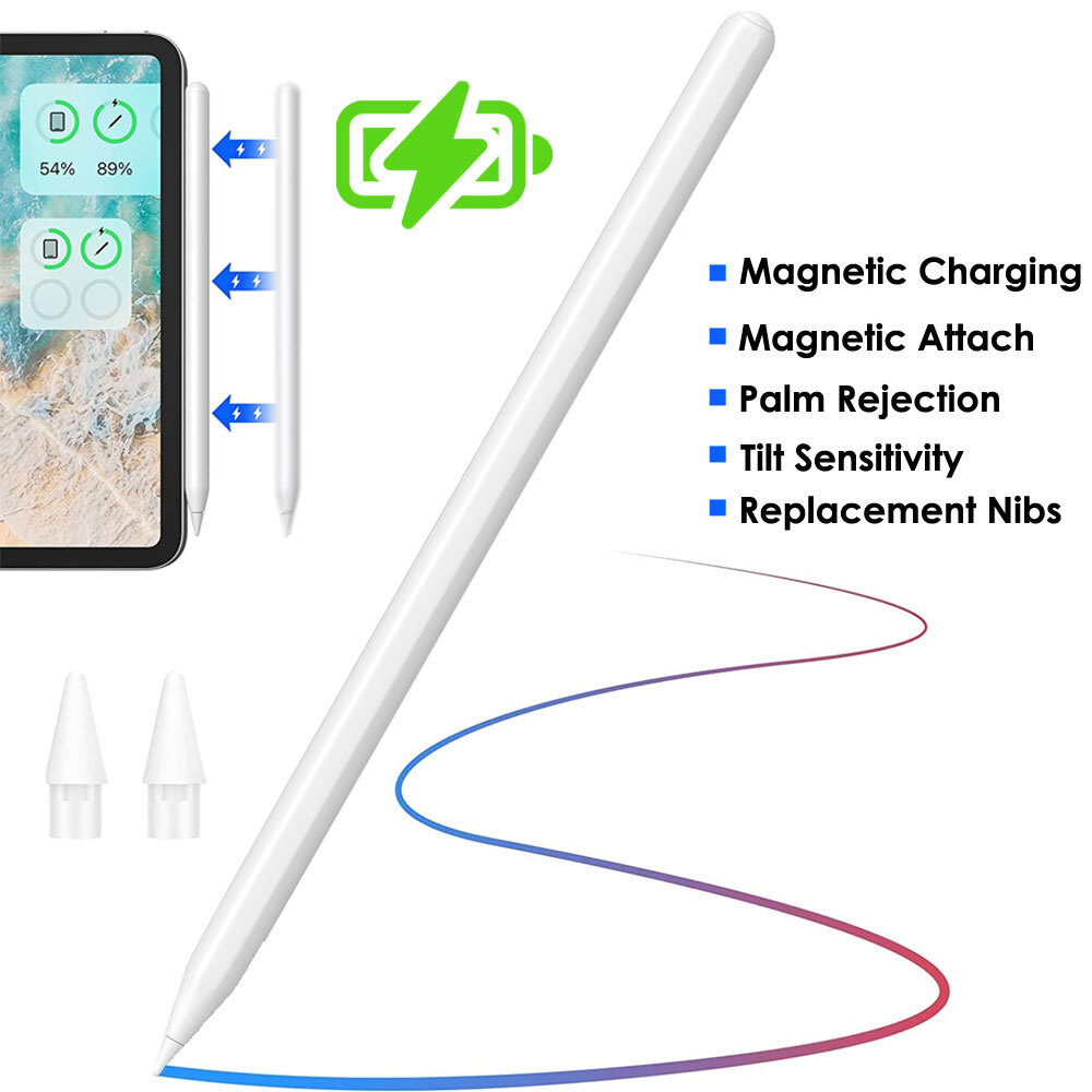 Smart Stylus Pen for Tablet, Universal Digital Pencil for iOS, Android & Windows Devices, Palm Rejection & Tilt Support, Touchscreen Writing & Drawing Pen