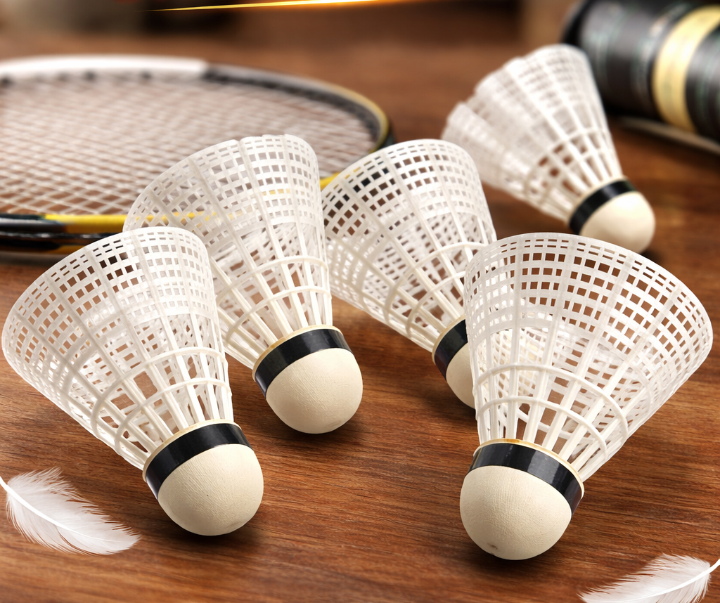Pack of 6- Badminton Shuttlecocks - Plastic
