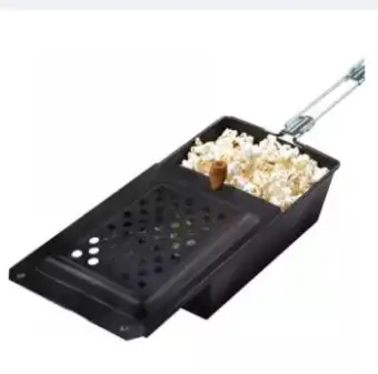 fireplace popcorn popper