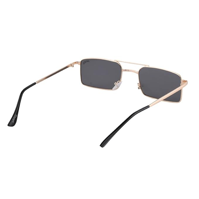 Karan Aujla Style Men’s Retro Metal Frame Sunglasses | Heavy Metal Hinges | 100% UV Protection | Fashion Sunglasses for Men