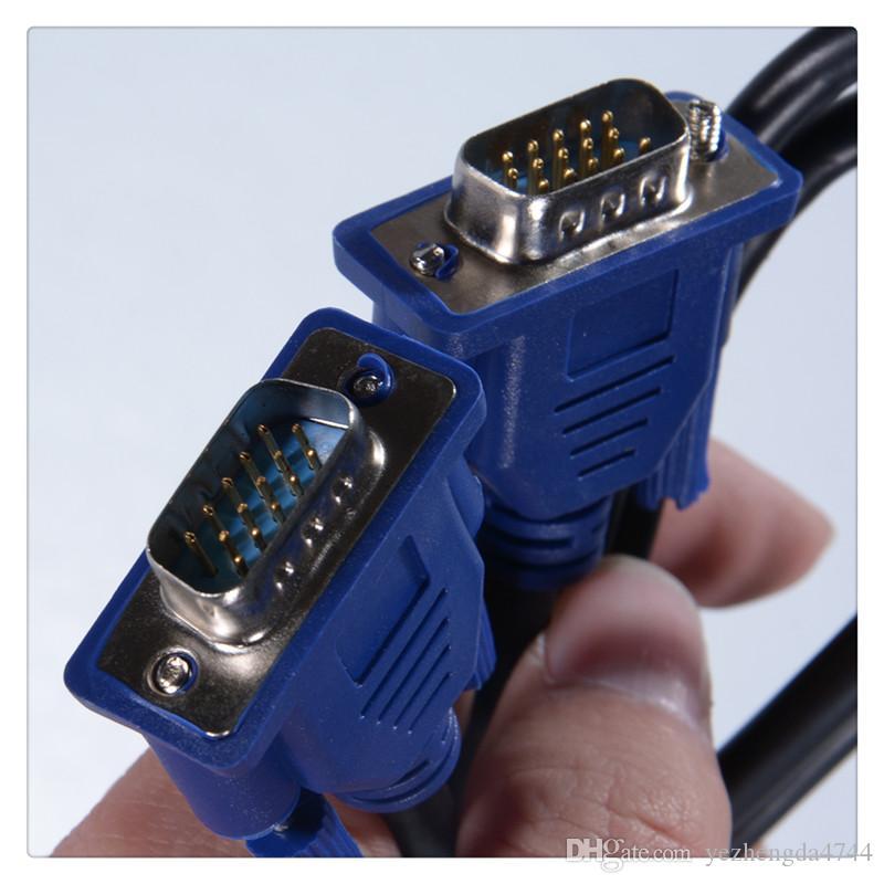 Male to Male VGA Cable15 Pin Plug Computer Monitor Cable Wire Cord 4.2ft Genuine Original