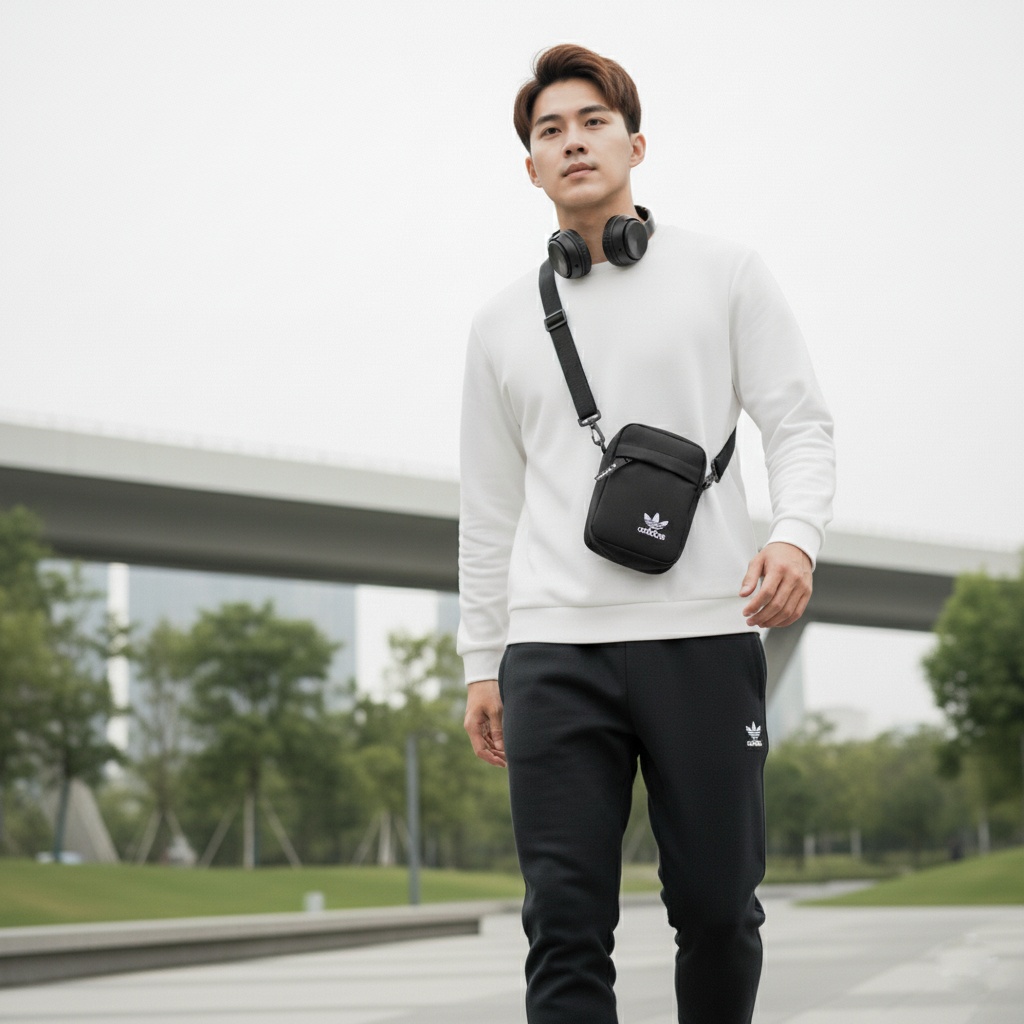 Stylish Crossbody & Side Bags for Men & Boys - Mini Bag for Travel, Money & Mobile - Durable & Lightweight