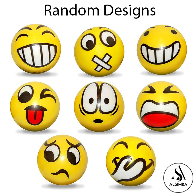 Soft Foam Reaction Emoji Balls For Kids 7.5Mm