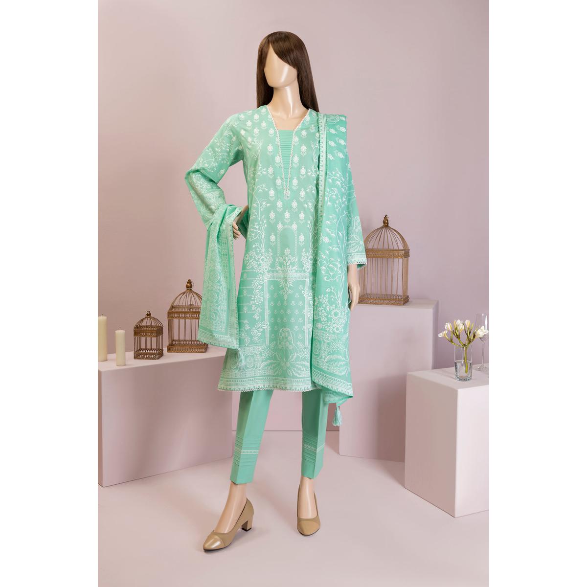 Saya Unstitched Printed Lawn 3 Piece Wuns-2866 Suit For Women