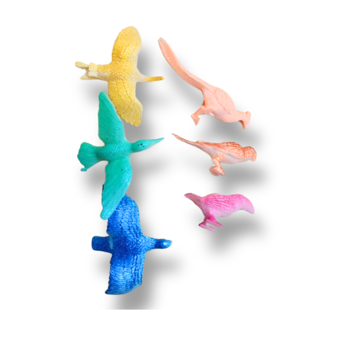 Realistic Rubber Bird Toy Set (2 to 3 Inches) – Simulated Bird Figures for Kids – Educational Animal Models for Learning, Pretend Play & Nature Exploration