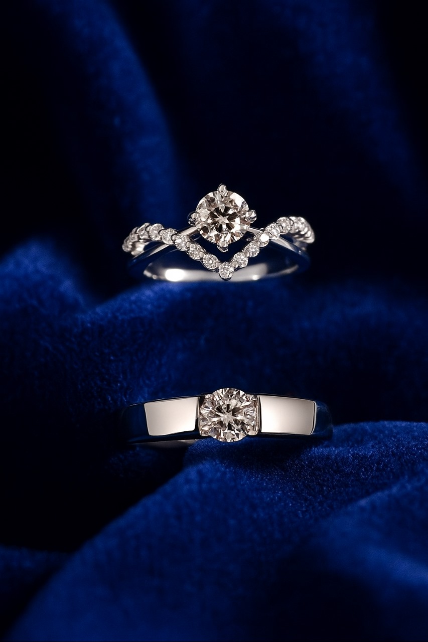 "Best Gift for Couples – Matching Silver Rings couple rings– Engagement, Wedding, Anniversary"