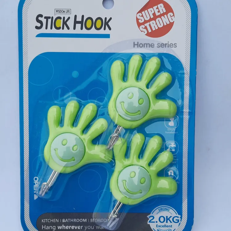 Stick-On Steel Finger Hooks