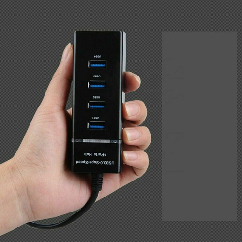 USB HUB 4 Port SuperSpeed 3.0 High-Speed Multiport USB Hub Adapter For Computer Laptop PC