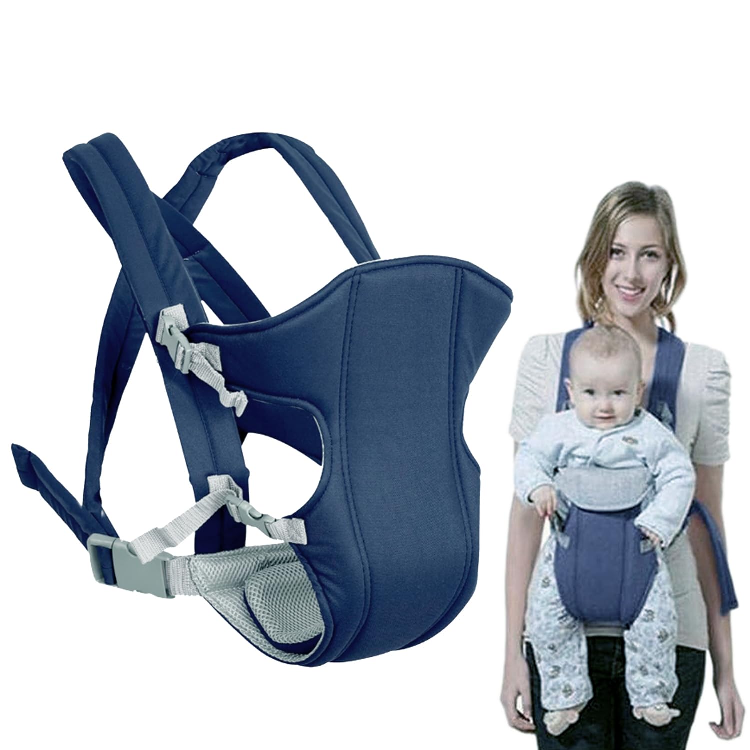 2 In 1 Multifunctional Baby Carrier Belt, Baby safety in bikes ,cars,Baby safety belt Multifunctional Baby Toddler Carrying Belt Backpack for Bikes with Hip Seat Baby safety belt