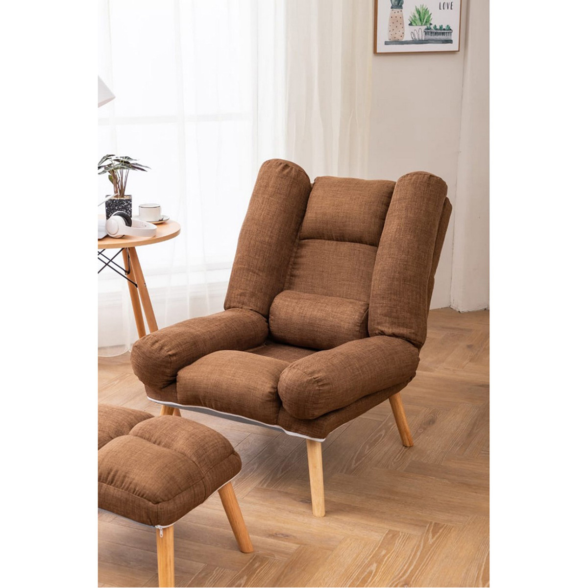 Recliner Chaise Chair With Footrerst -adjustable & Foldable