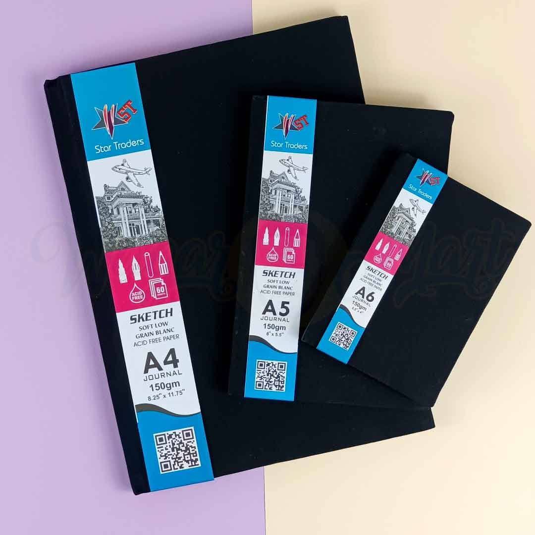 ST Hard Bound Sketchbook 150gsm 54 Sheets Daraz.pk