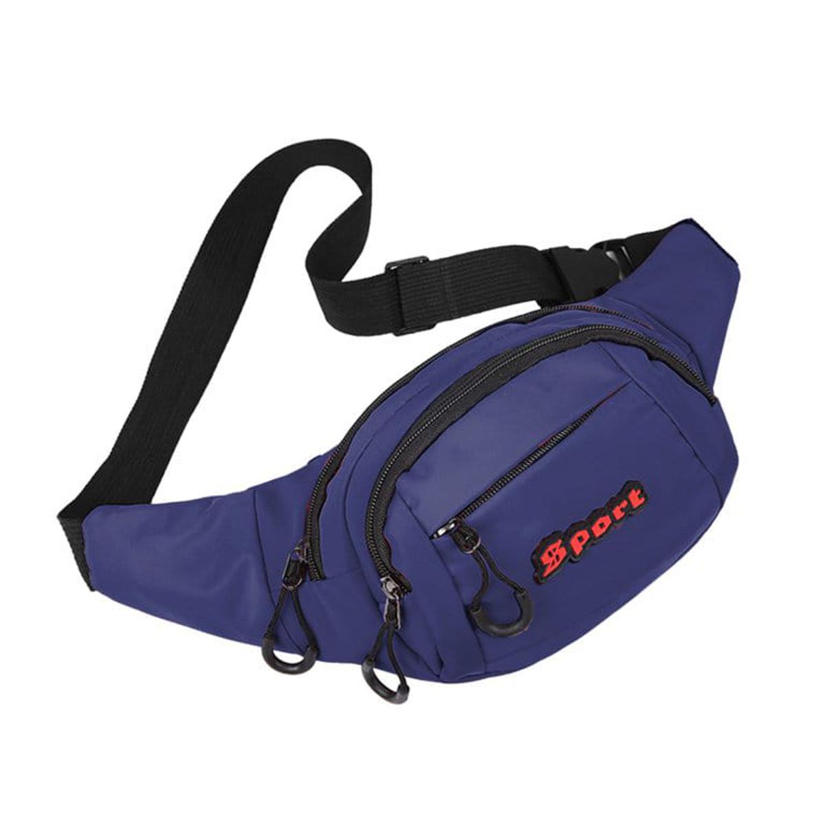 KASHIF LUGGAGE . Fanny Pack for Men Women 4 Zipper Pockets Waist Bag Lightweight Belt Bag for Traveling Casual Running Hiking Cycling, Black