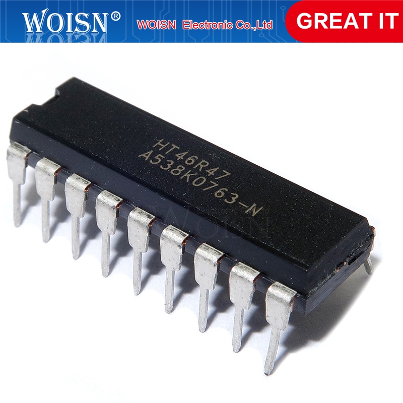 2 circuiti integrati HT46R47 DIP