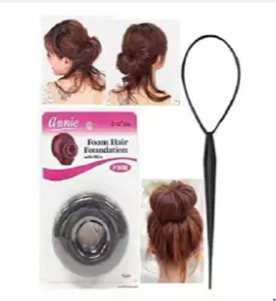 Pack Of 2 Hair Bun Maker Ponytail Tie Buy Online At Best