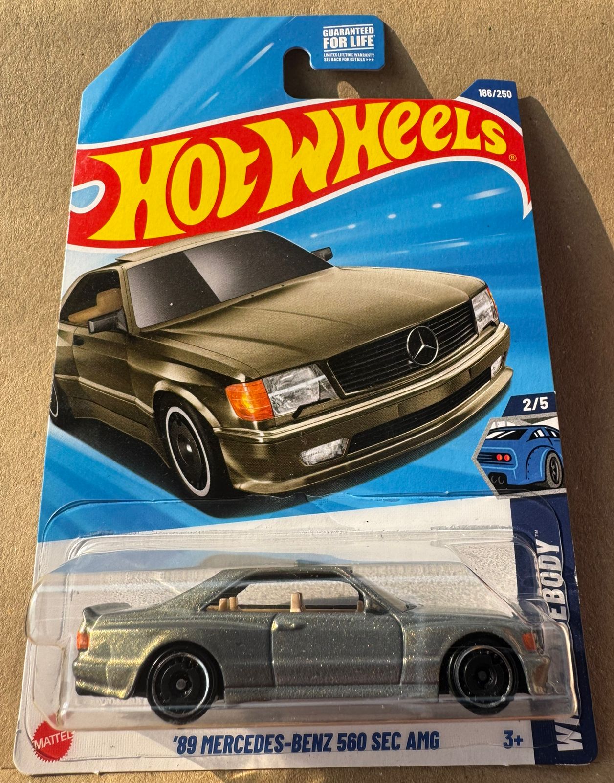 HOT WHEELS '89 Mercedes-Benz 560 SEC AMG 1:64 IMPORTED DIECAST CAR VEHICLE