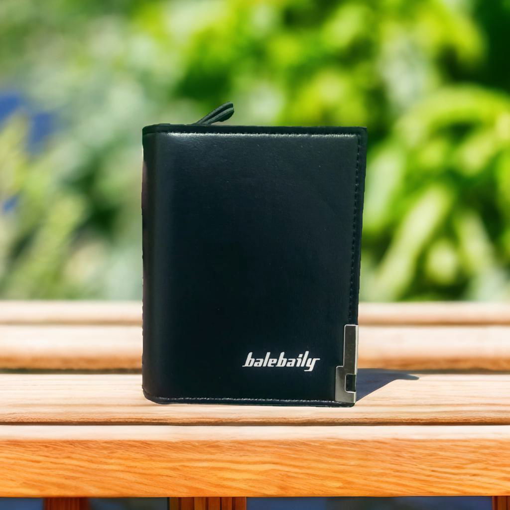 Elegant Balebaily Short Zipper Coin Purse – High Quality PU Leather Wallet