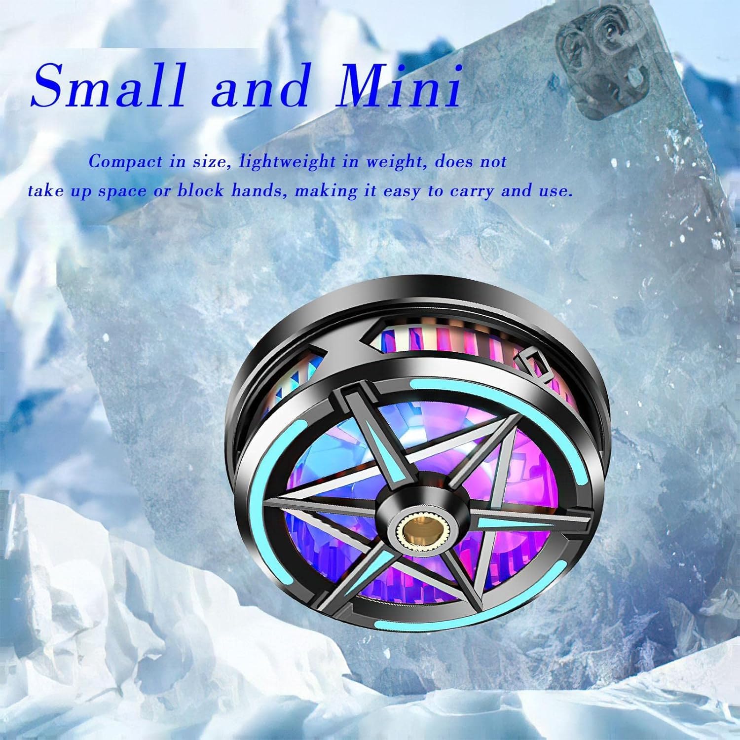 S6 Magnetic Semiconductor Phone Cooler Mobile Cooling Fan Phone Radiator Fan Portable Mobile Phone Cooling Fan Game Cooler For Tablet & Phones For PUBG Phone Cooler System Heat Sink Controller