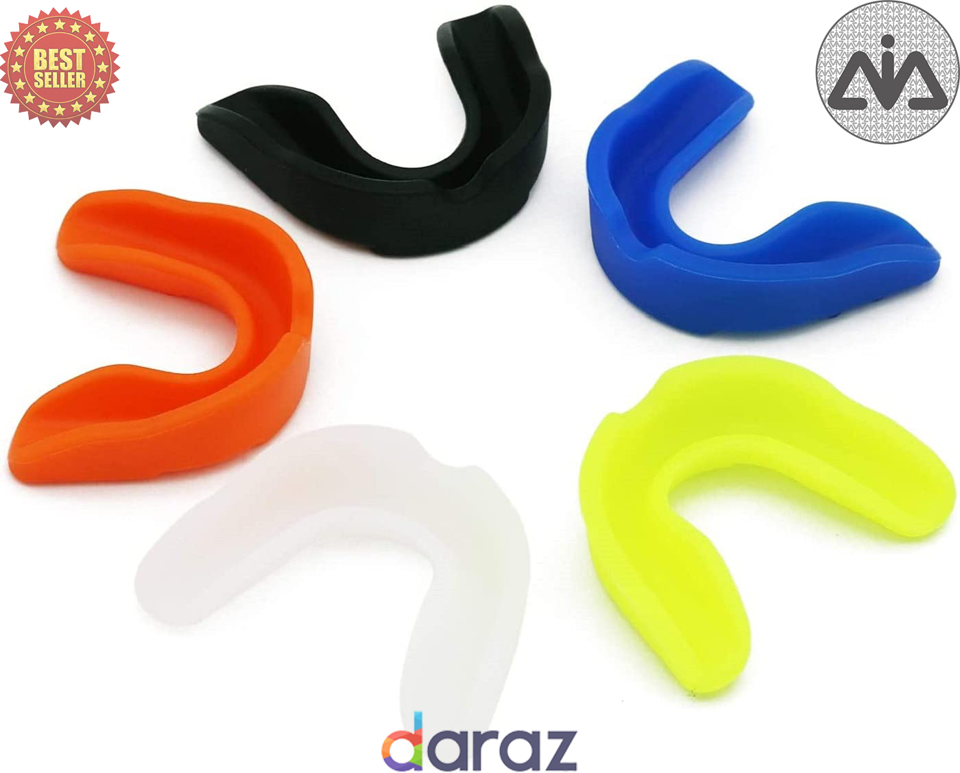 Gum Shield Boxing Mouth Guard Teeth Protector MMA Sports Mouthpiece, Shock Absorbing Mouth Protection, Custom Fit For Adults & Kids - Multicolor