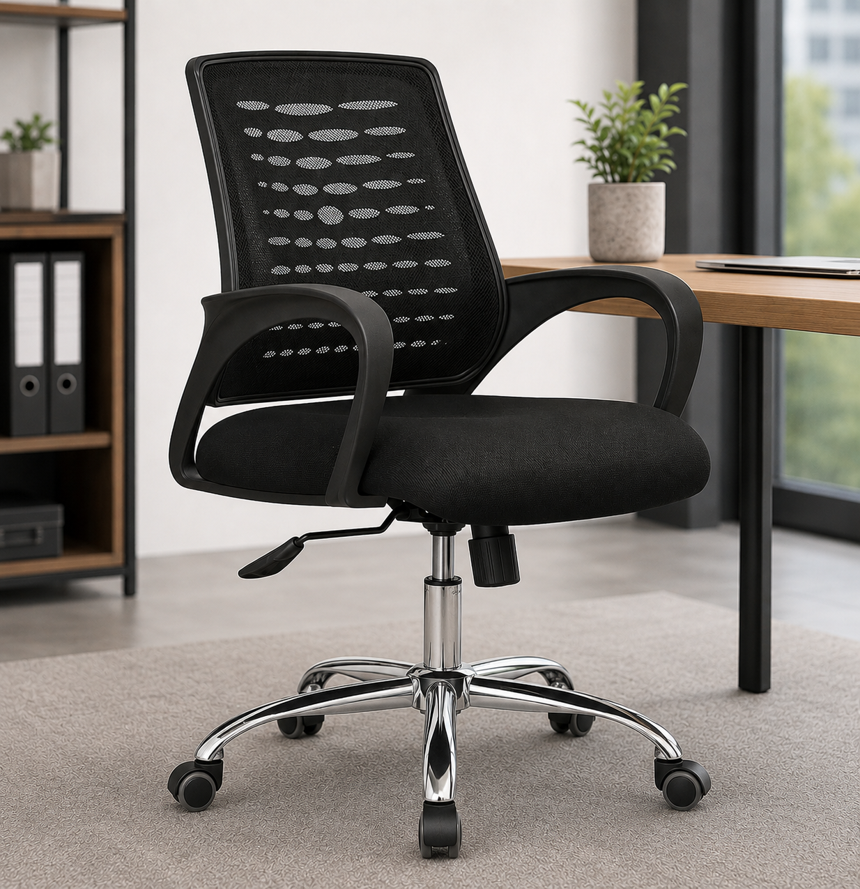 Gaming Imported Chair Ergonomic Design  Adjustable Mesh Back Computer Chair  High Back Reclining Chair with Headrest & Lock
