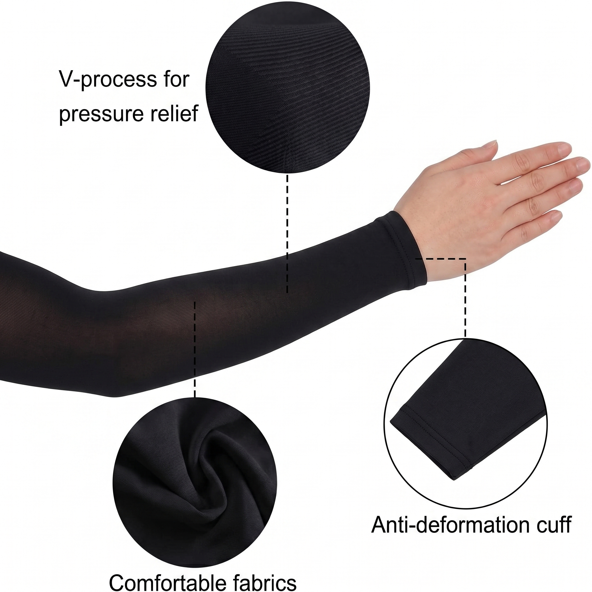 Code Sleeves For Arms For Girls | UV Protection Cooling Arm Sleeves Stretchable Sun Protection For Women