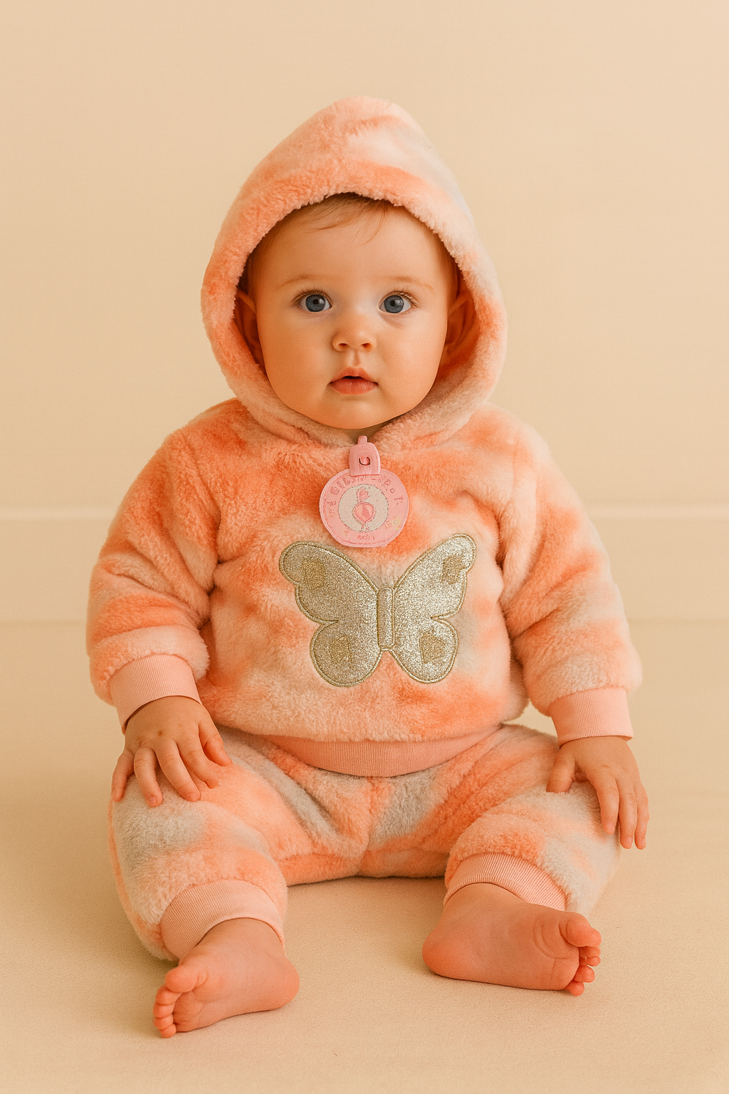 Newborn Winter Bear Romper 0–9 Months – Ultra Soft Plush Fleece Baby Jumpsuit with Hood & Ears, Warm Infant Onesie for Winter, Cute Teddy Design, Full Body Zip – Newborn Baby Winter Suit Pakistan