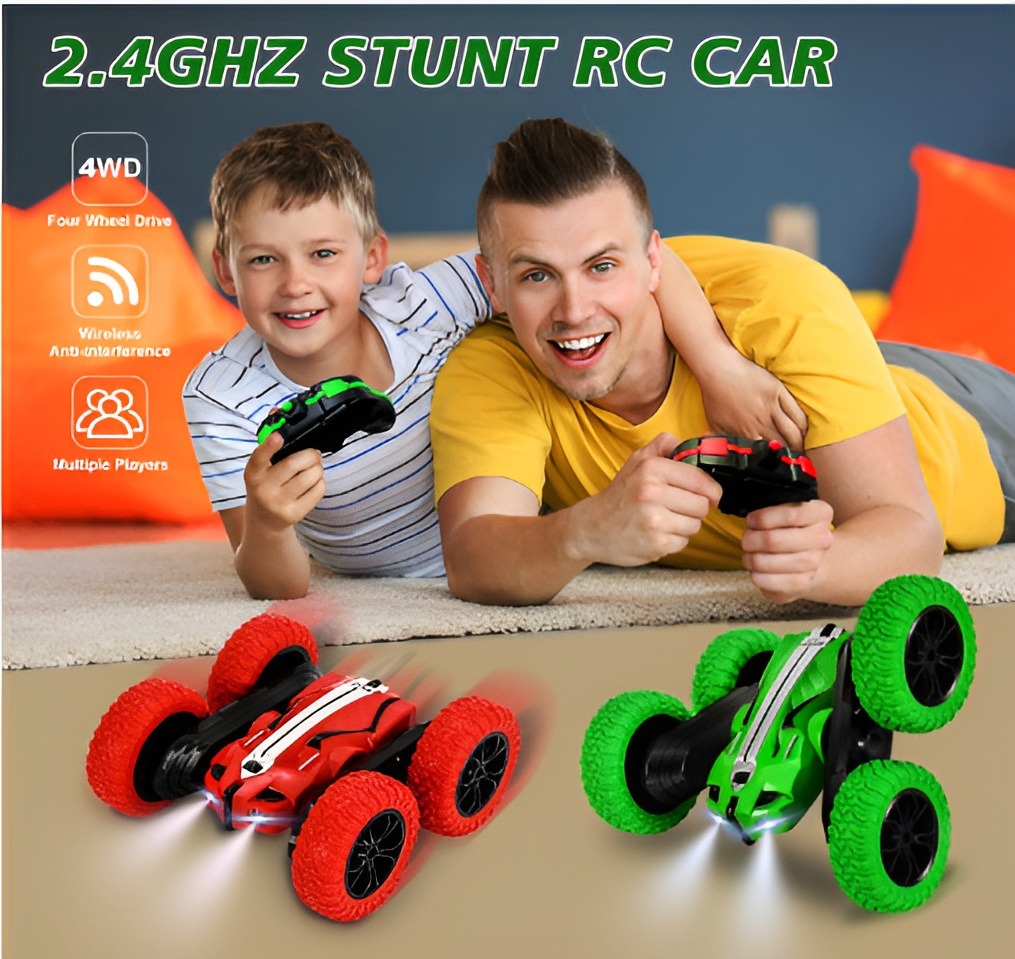 2.4GHZ Remote Control Car RC Car 4wd Rock Remote Control Toys Radio Control Car Rc Double Side Car For Kids Boys and Girls